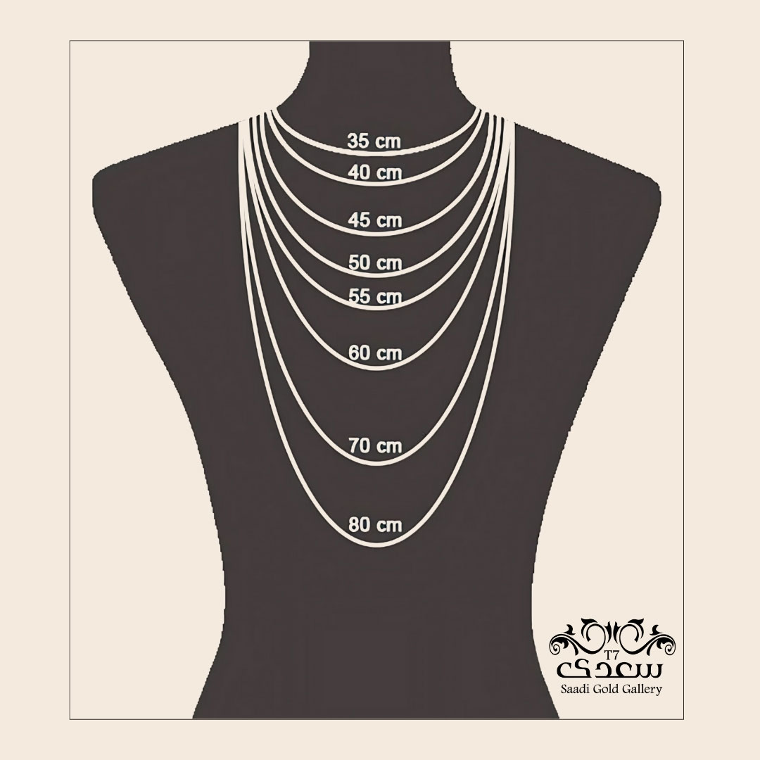 appropriate size of necklaces