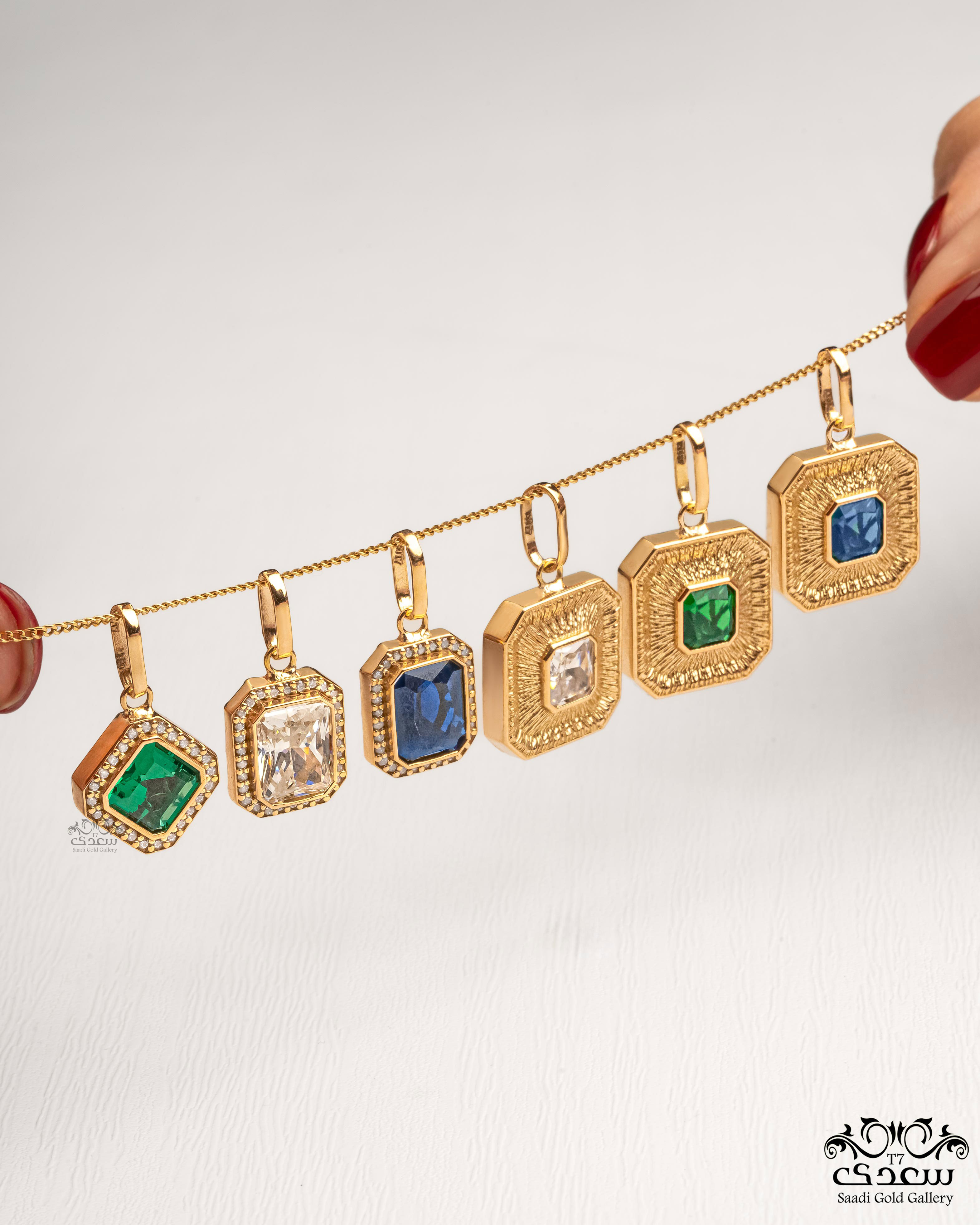 golden pendants